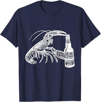 Beer Drinking Lobster Craft Beer Beach Vacation Gift T-Shirt