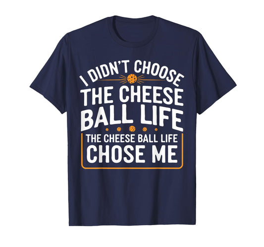 Cheese Balls Gifts & Tees Funny Cheese Ball Unisex-Adults T-Shirt Black Small Short Sleeve Classic Fit Polyester 100% Casual Modern Crew Neck Letter Print Fun Novelty-T-Shirts