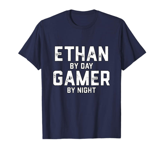 Ethan Gamer Halloween Gaming Costume for Men Named Ethan T-Shirt