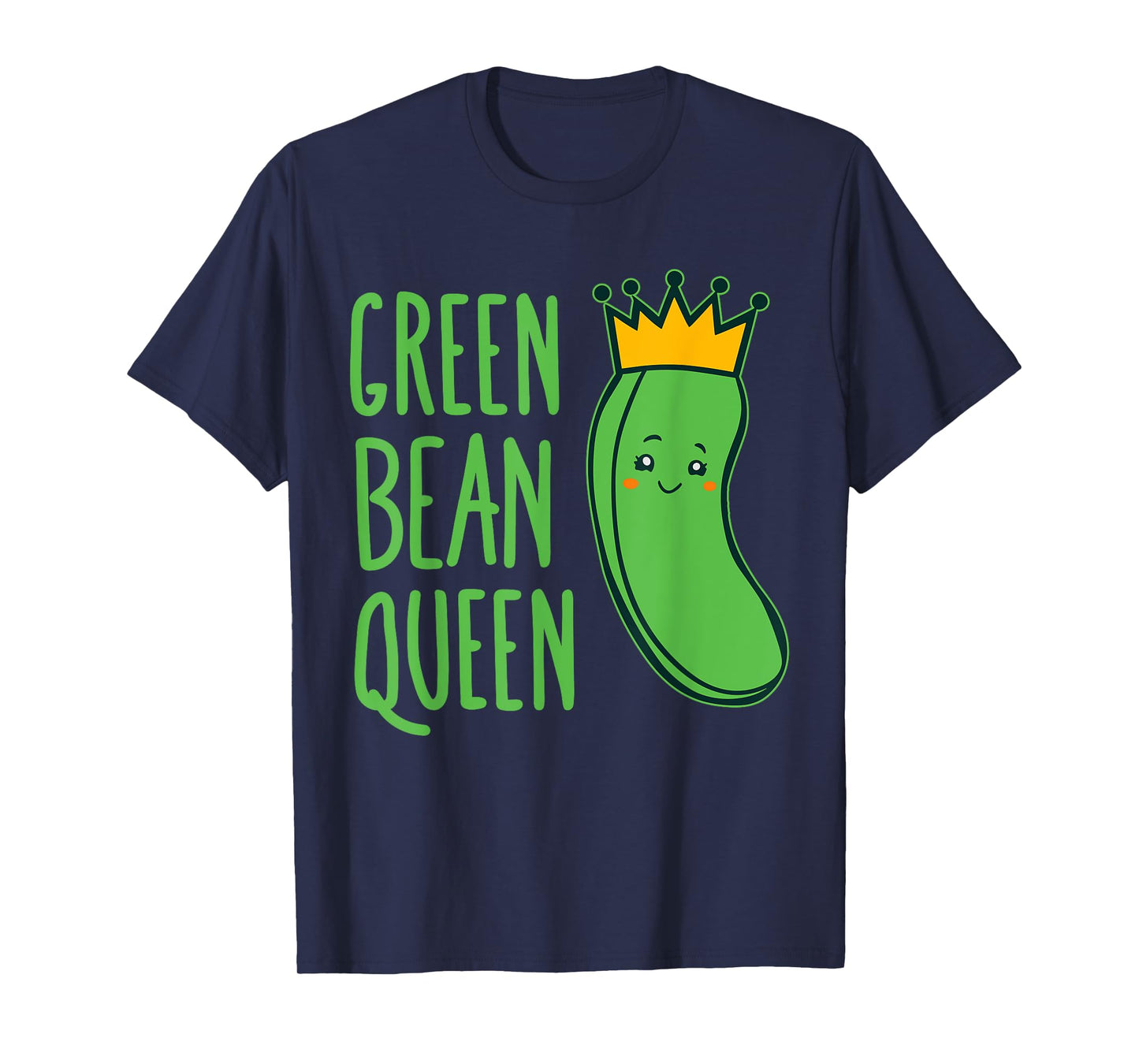 Green Bean Queen - Veggie Royalty costume for Vegans T-Shirt