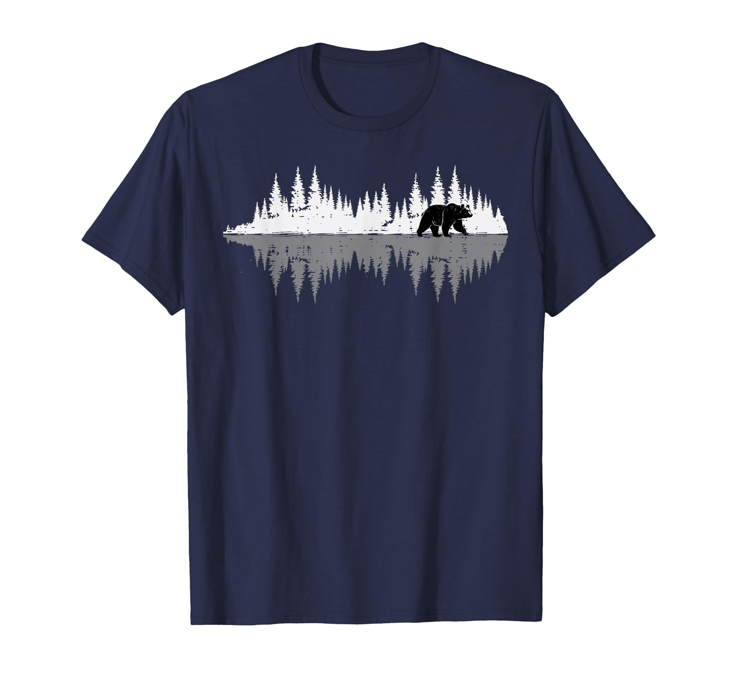 Forest Bear Outdoor Trees Nature Wildlife Men Women Kids T-Shirt