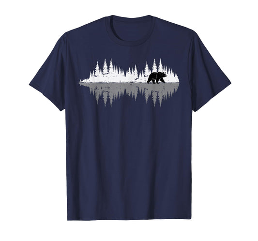 Forest Bear Outdoor Trees Nature Wildlife Men Women Kids T-Shirt