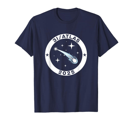 3I/Atlas 2025 Interstellar Comet Space Astronomy Emblem T-Shirt