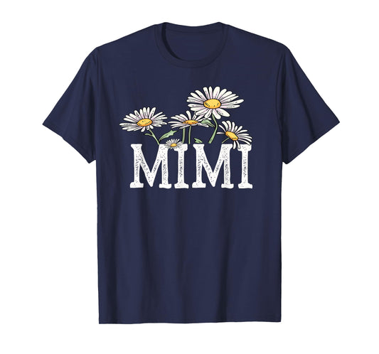 Mimi Floral Chamomile Design Mother's Day Gifts Mimi T-Shirt