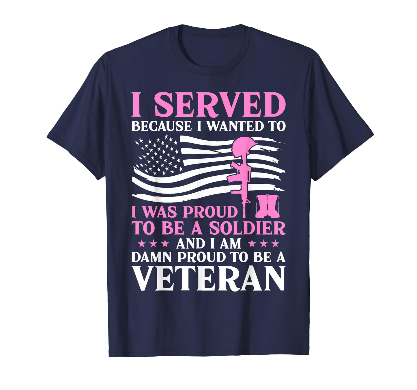 Female Veterans Damn Proud to Be a Veteran Mom Grandma T-Shirt