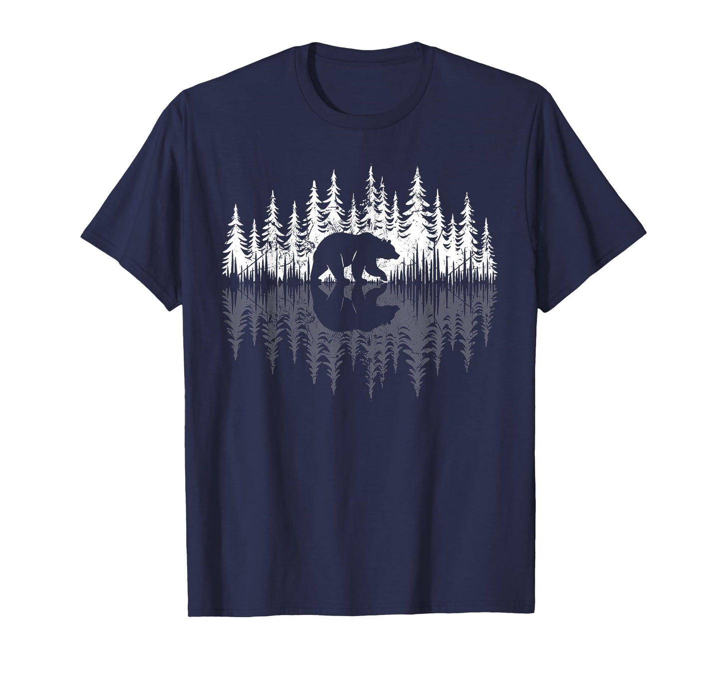 Trees Reflection Wildlife Nature Animal Bear Outdoor Forest T-Shirt