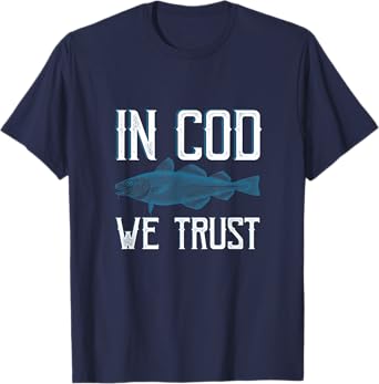In COD We Trust Funny Fishing T-Shirt Men Portuguese Pride T-Shirt