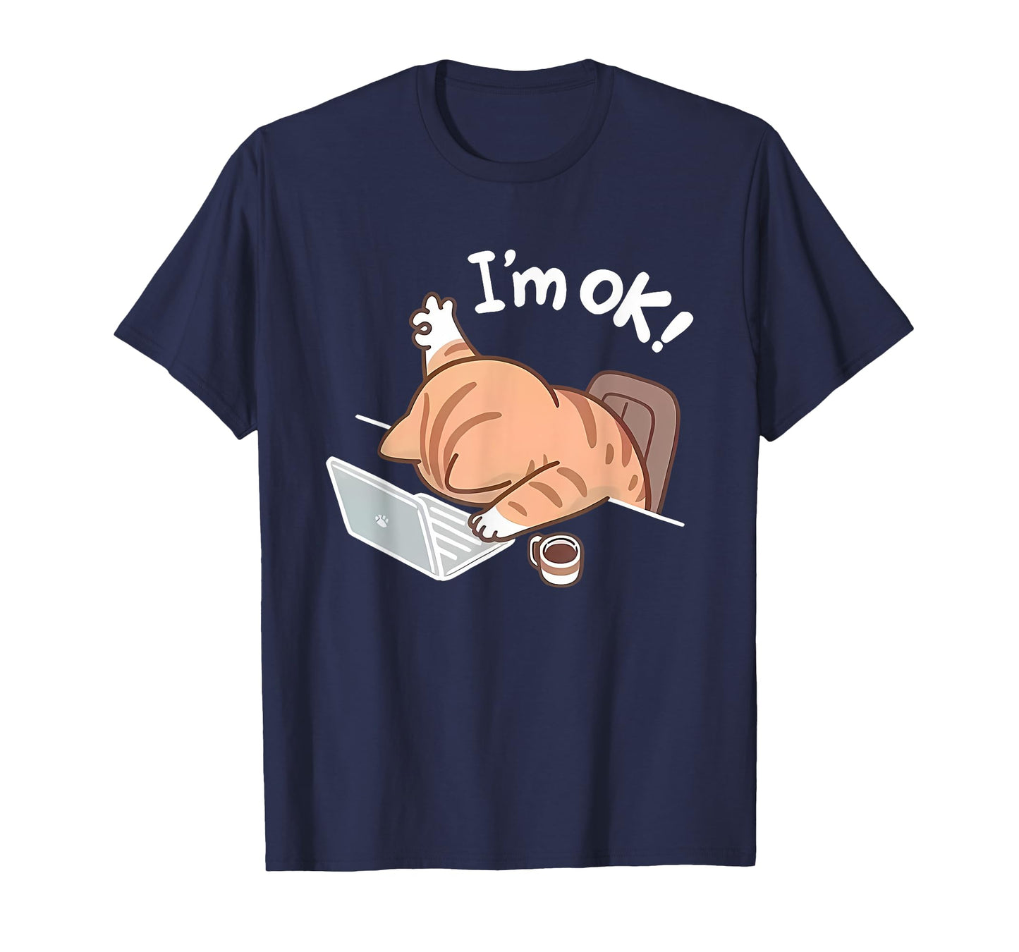 Funny Cat Graphic for Men Or Women Work from Home T-Shirt