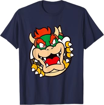 Super Mario Bros Bowser Big Koopa Breakout Portrait T-Shirt