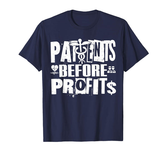 Patients Before Profits Nurses Strike Safe Staffing Support T-Shirt