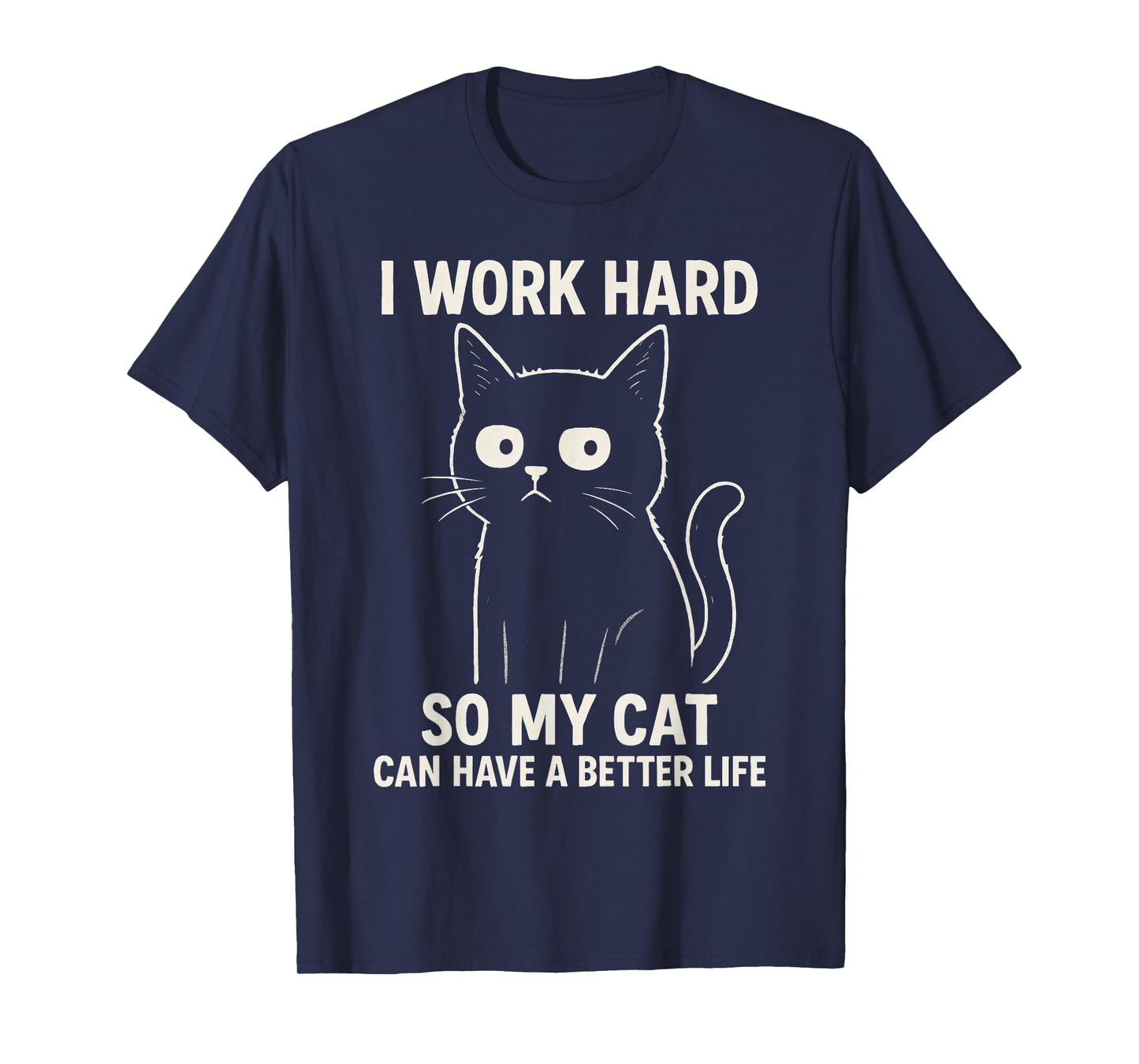 Funny Cat Graphic Tee Men Women Coworker Meme Humor T-Shirt