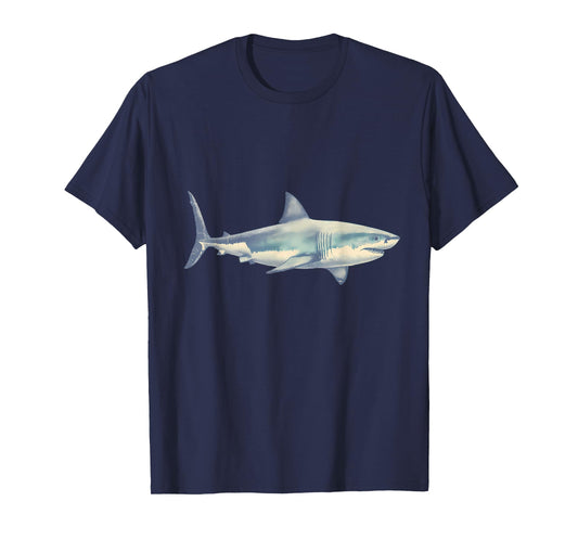 Shark Marine Biology Animal Artwork Sea Ocean Sharks Lover T-Shirt