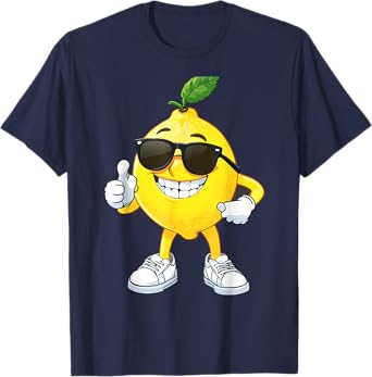 Happy Lemon Wearing Sunglasses Halloween Costume T-Shirt