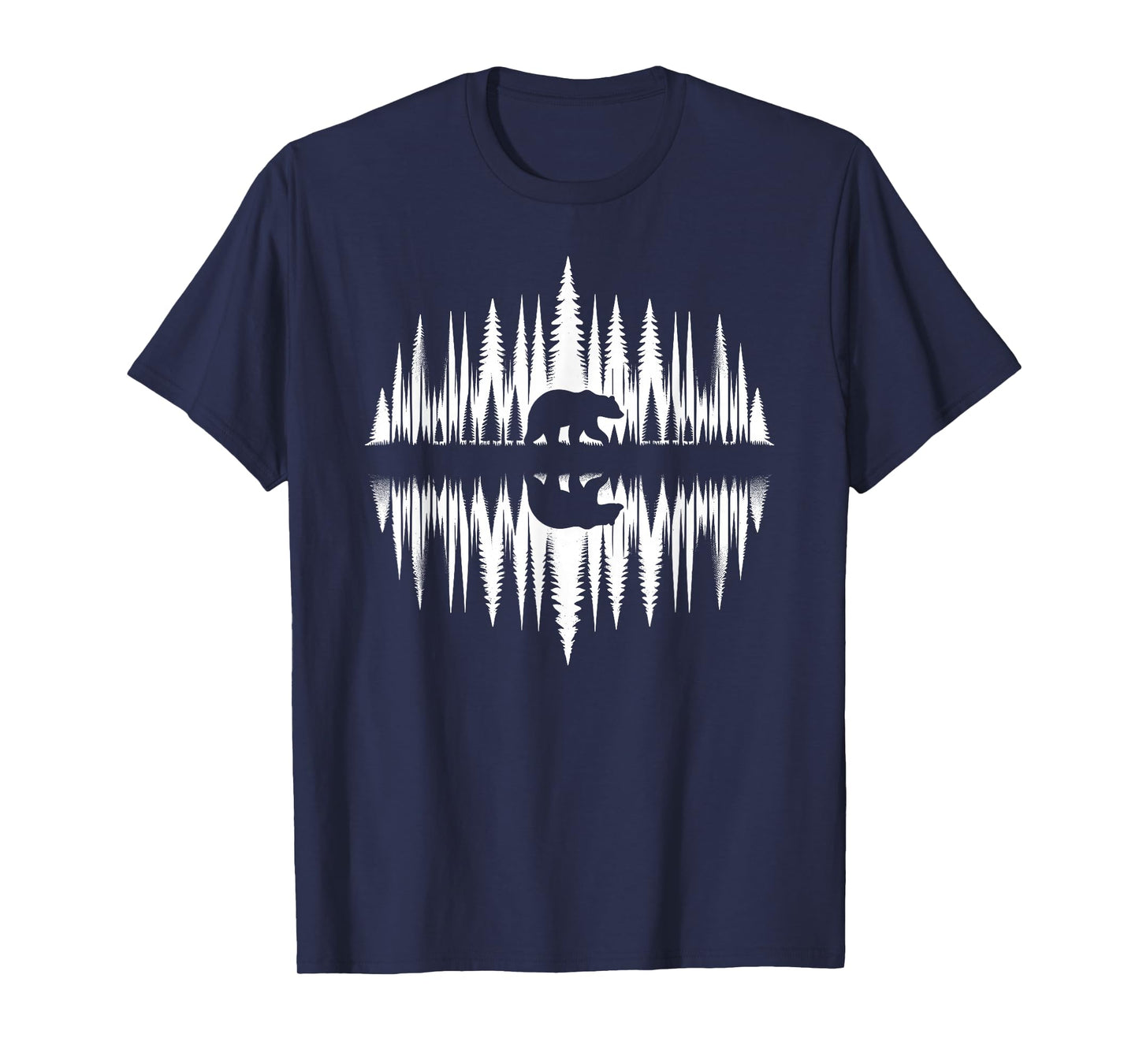 Wildlife Nature Trees Reflection Bear Outdoor Forest T-Shirt