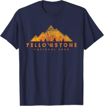 Yellowstone National Park Retro T-Shirt T-Shirt