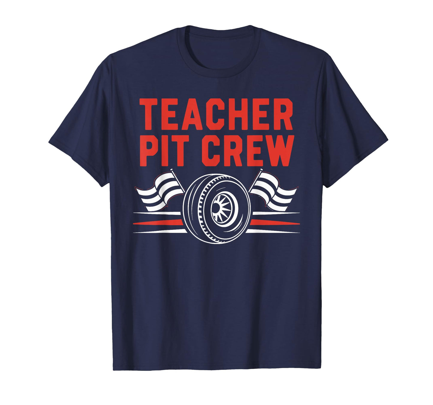 Teacher Pit Crew Race Car Driver Costume Men Women Kids T-Shirt