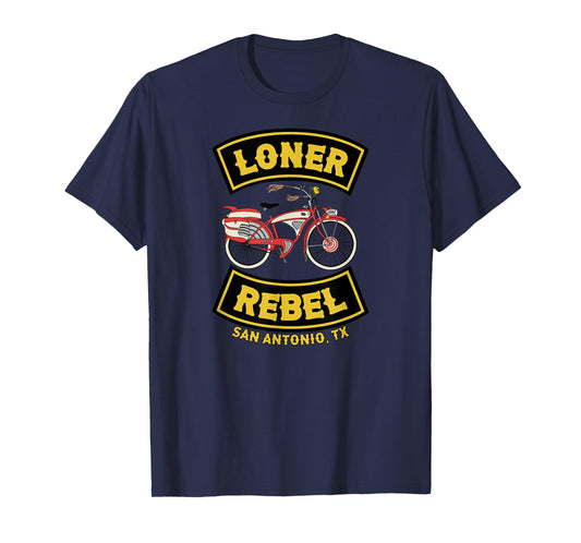 I'm A Loner, A Rebel Funny Biker Gang Motorcycle Club Style T-Shirt