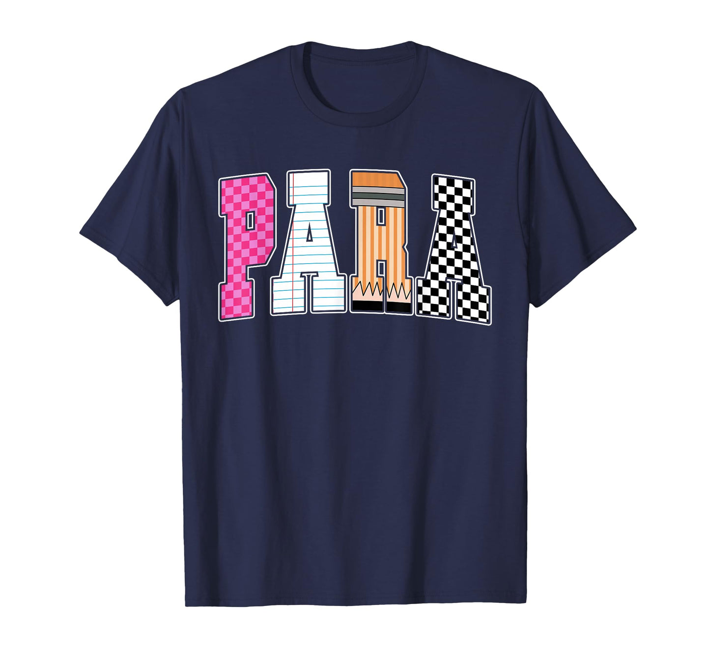 Back to School Teacher para, Preppy Checkered para Life T-Shirt