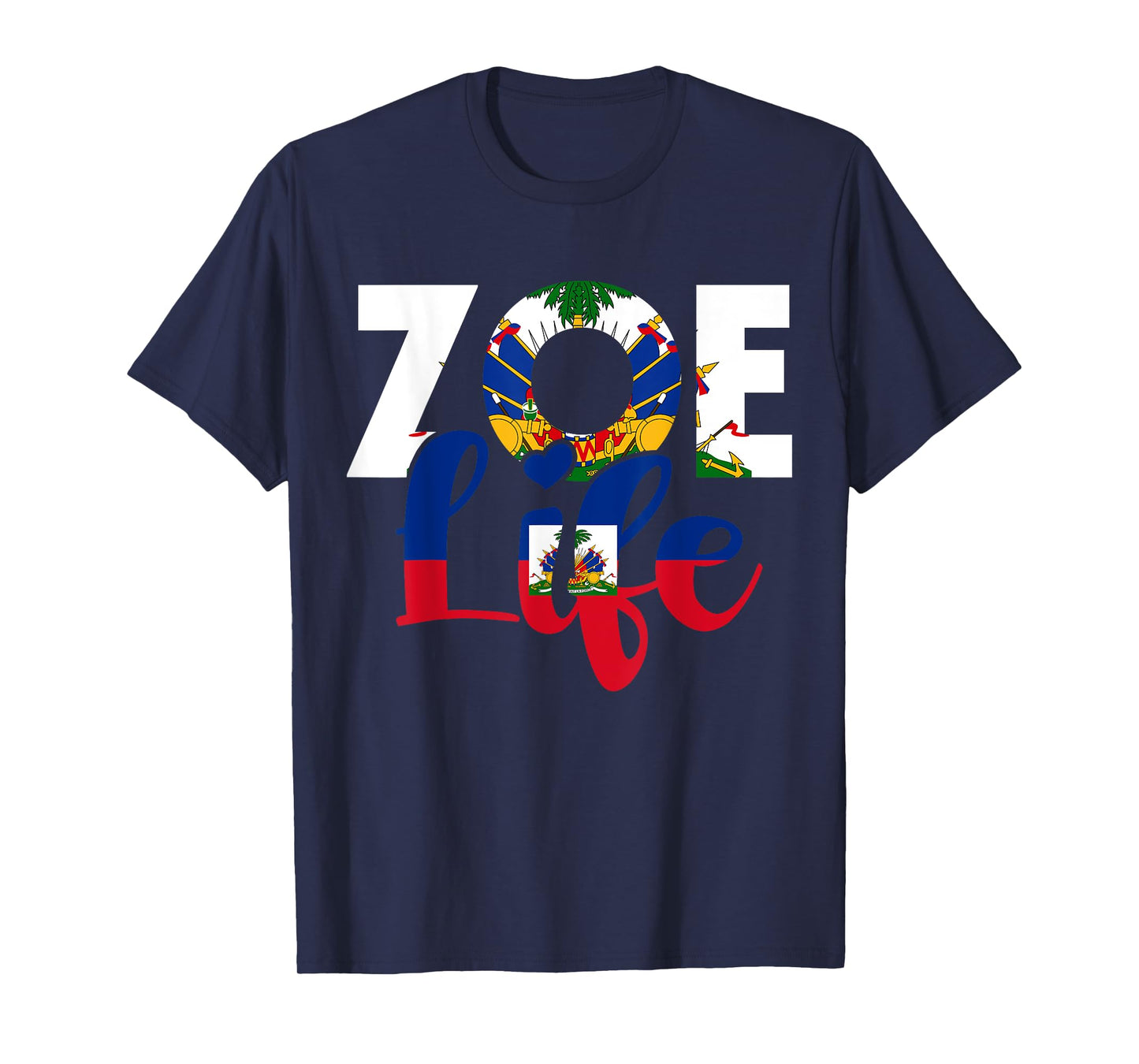 Haiti Flag Zoe Haitian Life Haiti Souvenir T-Shirt