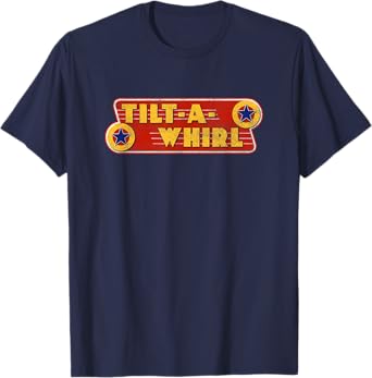 Tilt-A-Whirl Carnival Ride Funny 80s Retro Amusement Park T-Shirt