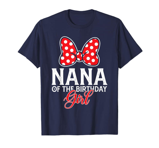 Nana Of The Birthday Girl Princess Family Matching Party T-Shirt