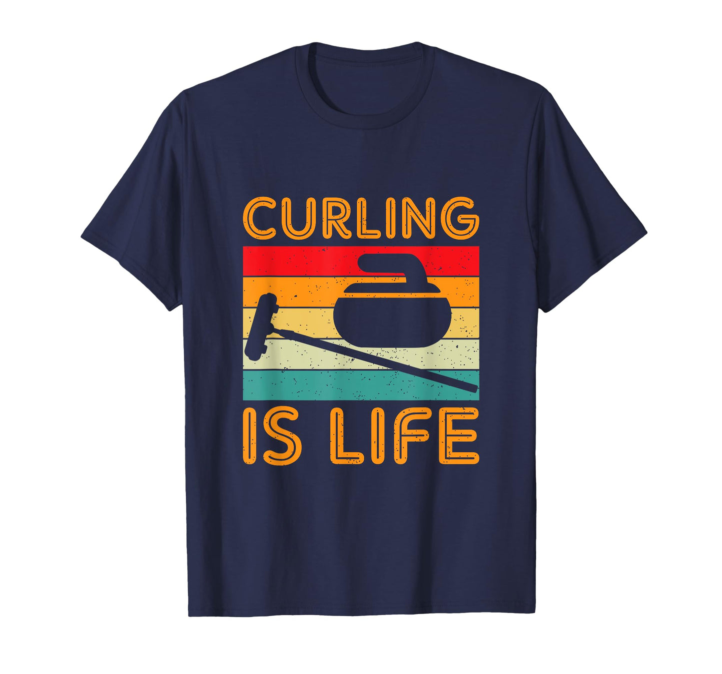 Curling Is Life Winter Sports Lover Design T-Shirt