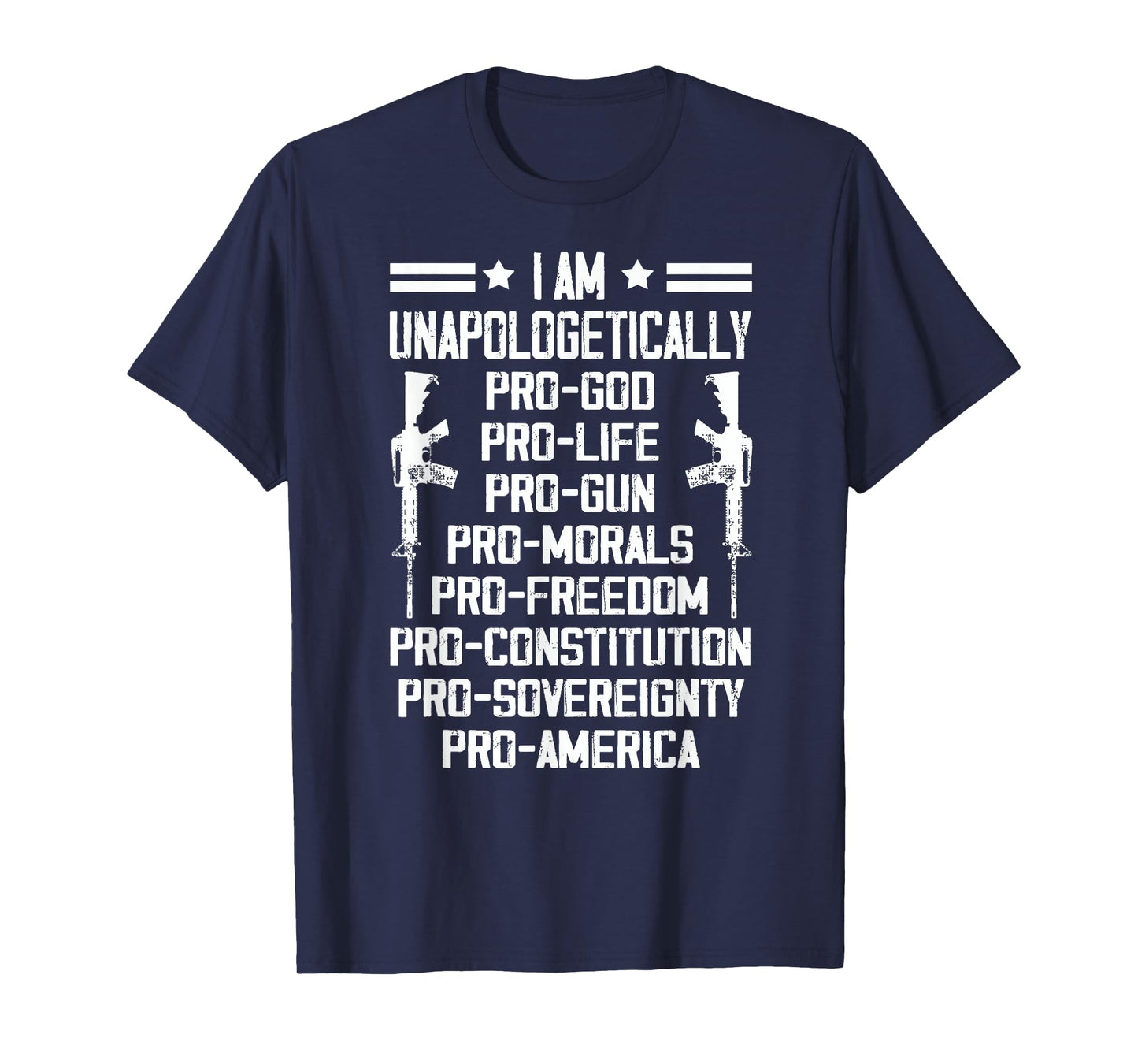 I Am Unapologetically Pro God Pro Life Pro Gun, Trump 2024 T-Shirt