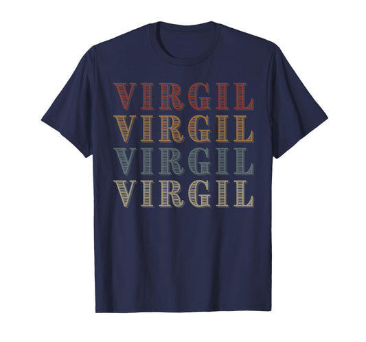 Wealthy Vintage Virgil First Name Funny Love Heart Virgil T-Shirt