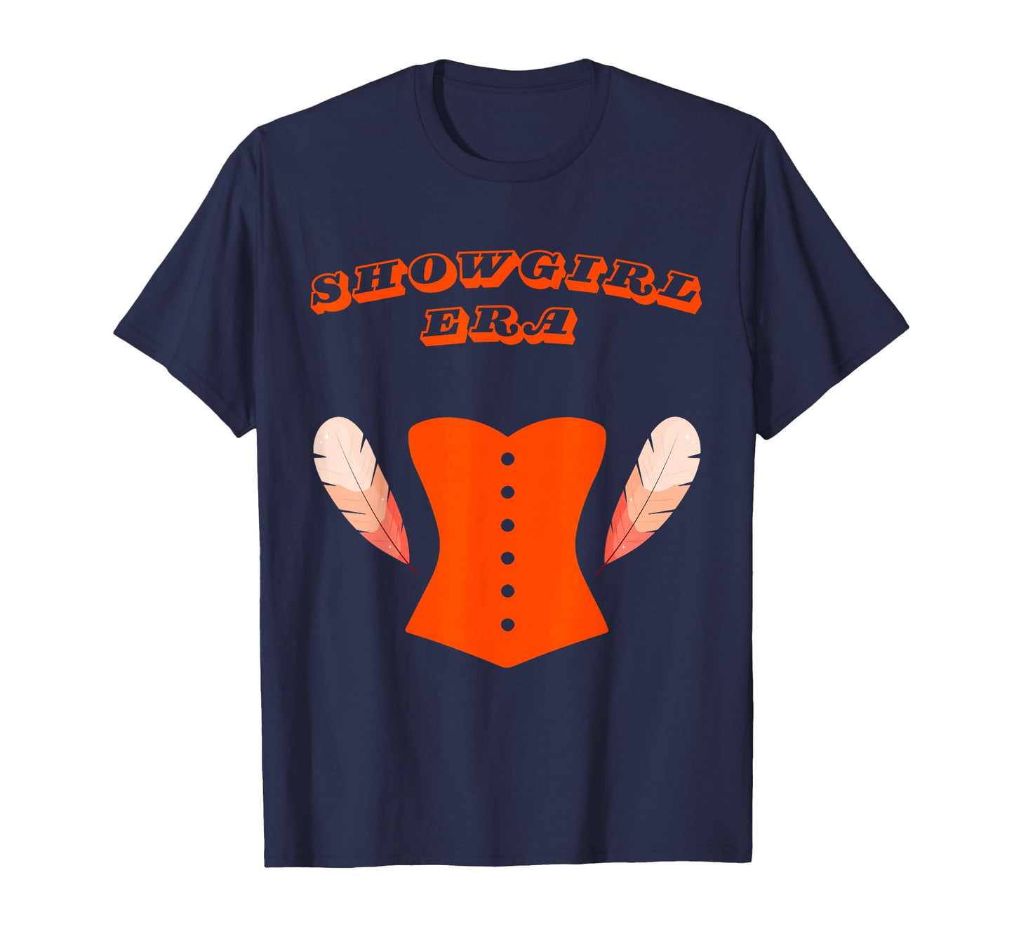Showgirl Era Corset Feathers Cabaret T-Shirt