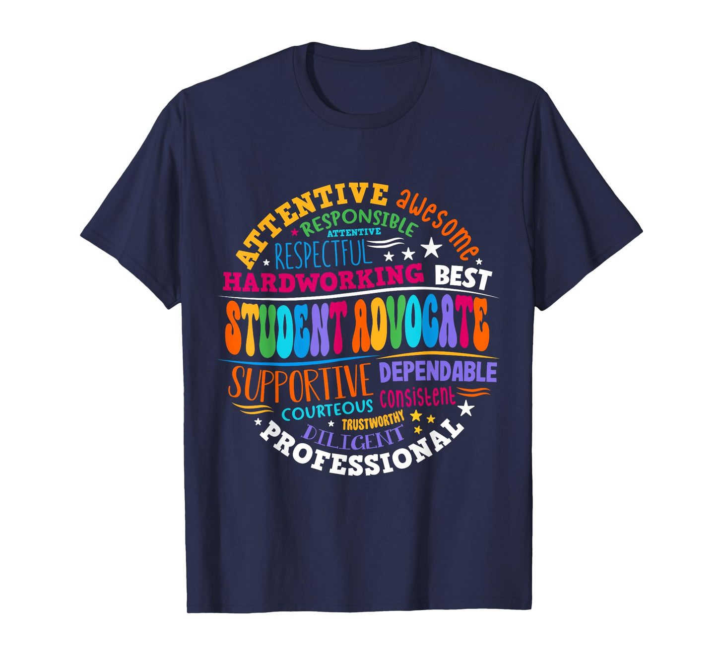 Groovy Student Advocate Appreciation Back to School T-Shirt