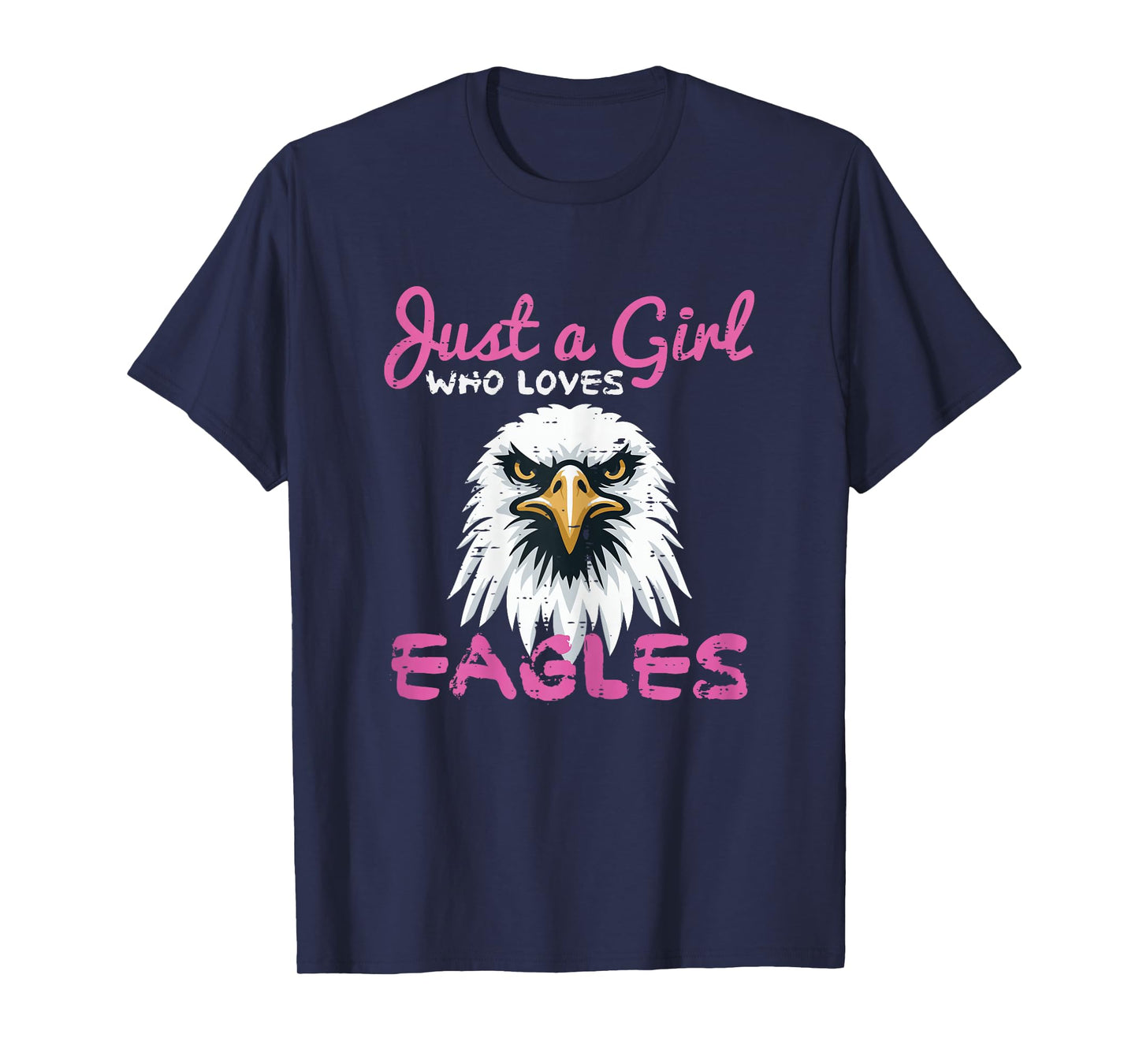 Girl Who Loves Eagle Bald Eagle Wildlife Girls Kids Women T-Shirt