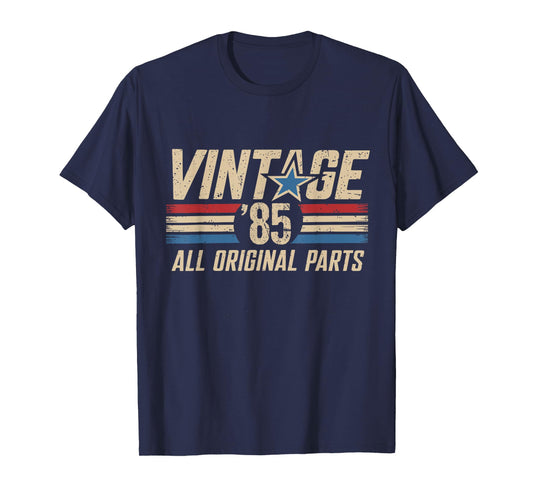 Retro Vintage 1985 All Original Parts 40th Birthday For Men T-Shirt