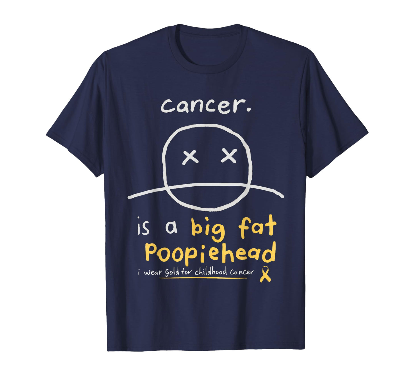 Childhood Cancer Awareness Smile Face Fighters - Survivors T-Shirt