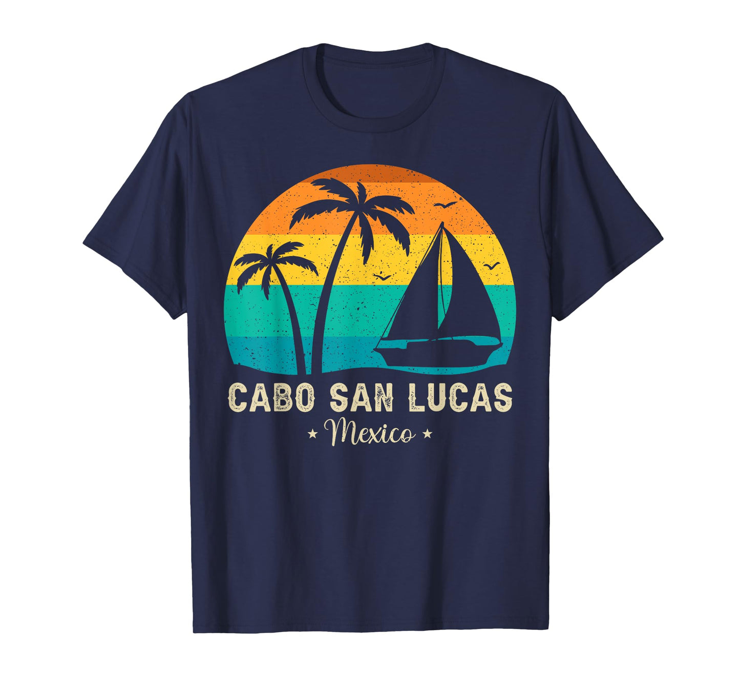Vintage Cabo San Lucas Mexico Sunset, Vacation Summer Men Women Girls Kids T-Shirt