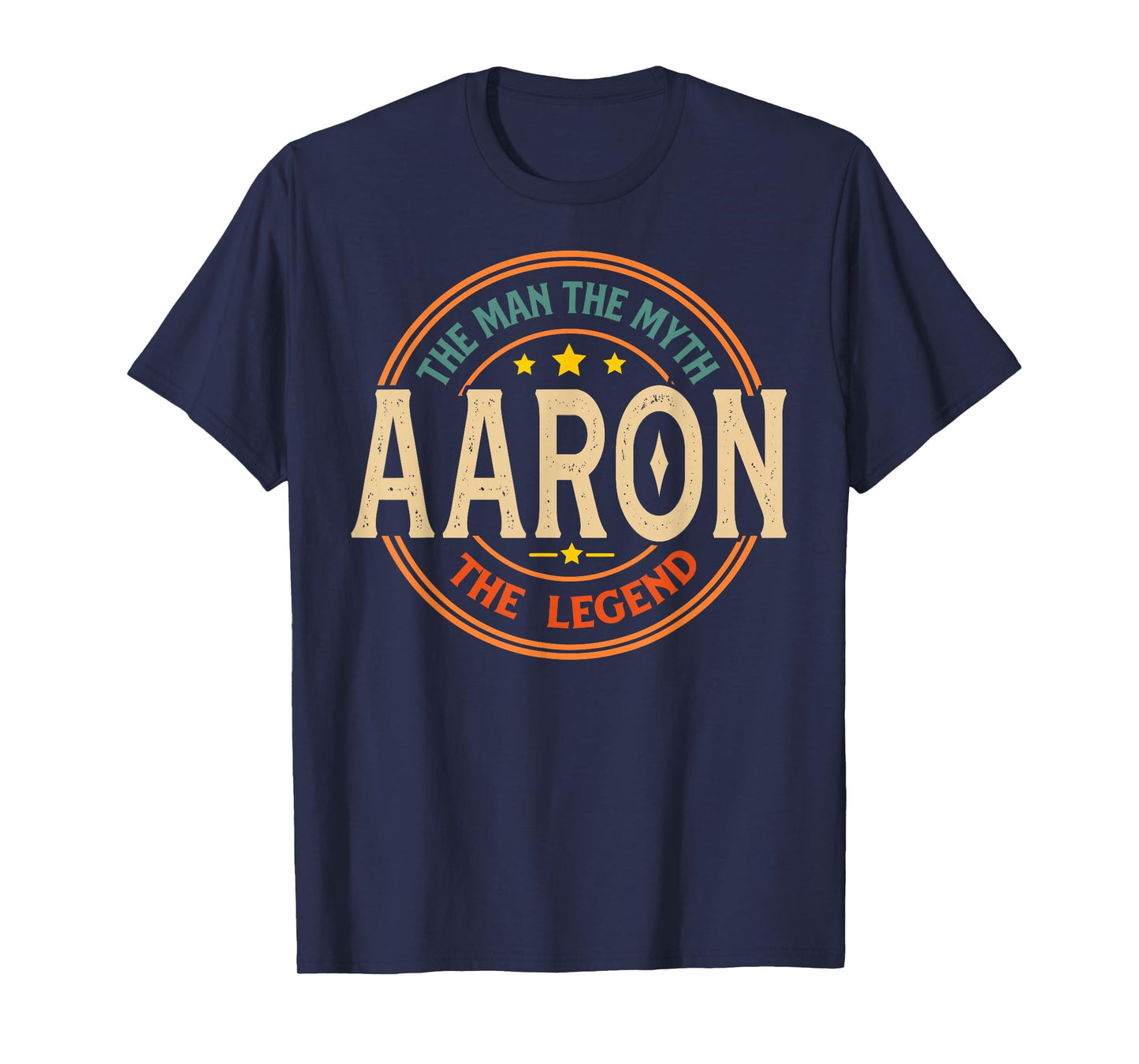 AARON The Man The Myth The Legend Vintage Personalized T-Shirt