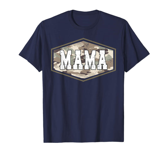 Retro Old School Camo Mama, Camouflage Mom Life Mother's Day T-Shirt