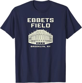 Ebbets Field Brooklyn NY Baseball Old School Vintage Stadium T-Shirt