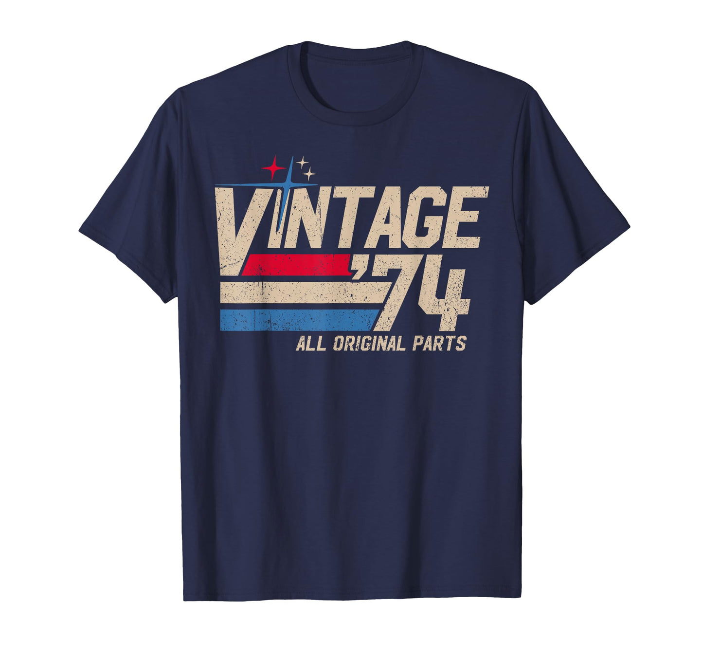 Vintage '74 Retro 51st Birthday for Men Dad USA Since 1974 T-Shirt