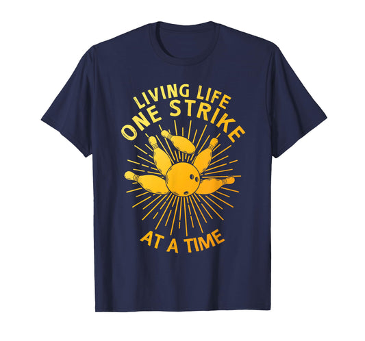 Cool Bowling Art For Men Women Kids Strike Team Gag Bowler T-Shirt