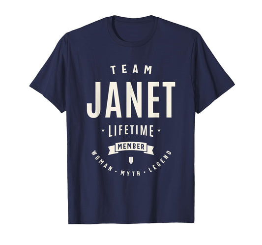 Team Janet Lifetime Member Funny Name Janet T-Shirt