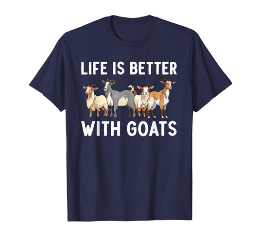 Cool Goat Design For Men Women Farm Animal Pygmy Goat Lover T-Shirt