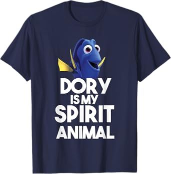 Disney Pixar Finding Dory Is My Spirit Animal Big Text Logo T-Shirt
