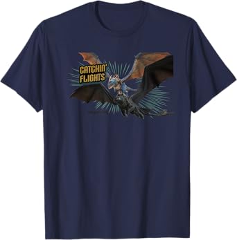 DreamWorks Dragons Catchin’ Flight Toothless and Stormfly T-Shirt