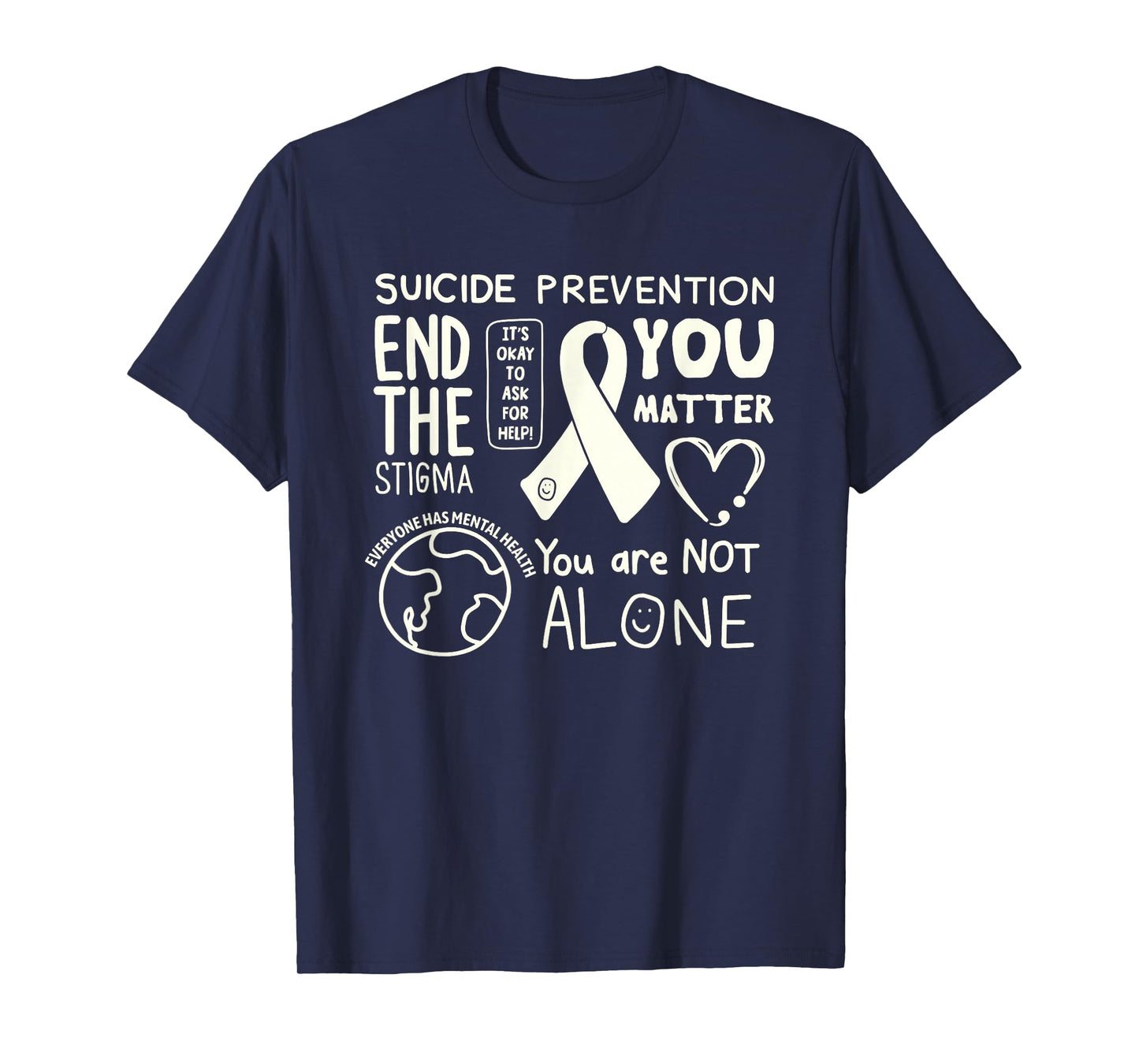 Original Happiness Project Sucide Prevention T-Shirt