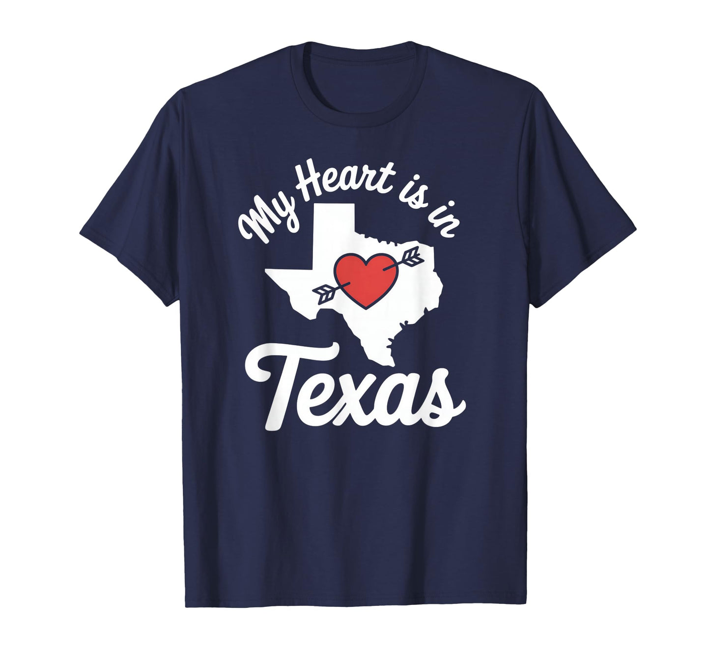 My Heart is in Texas Cute Texas Love T-Shirt