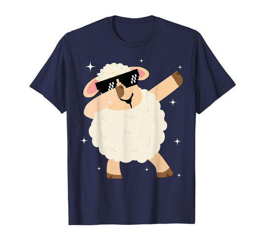 Men Women Kids Funny Sheep Dabbing Animals Wildlife Parties T-Shirt