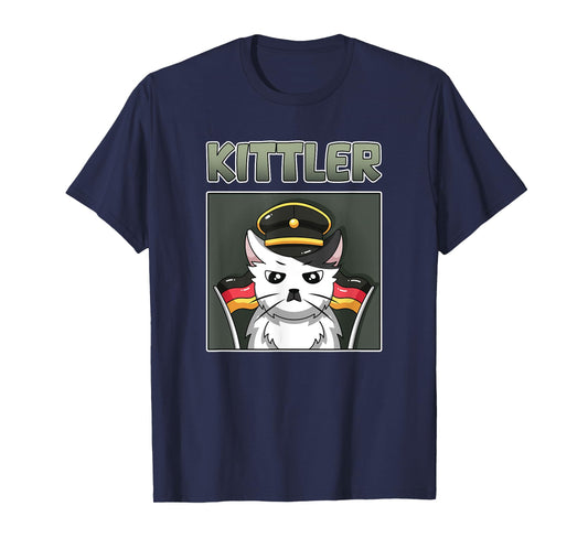 Kittler Cat Cool Grumpy Animal Viral Cartoon Kawaii Tee T-Shirt