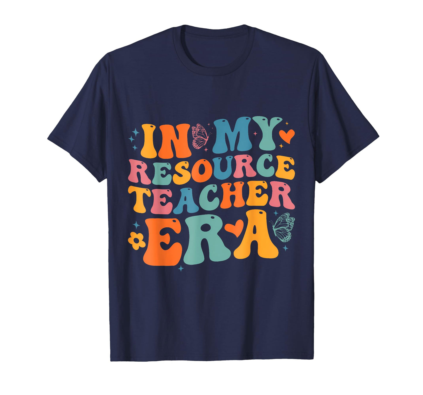 Groovy In My Resource Teacher Era Funny Men Women T-Shirt