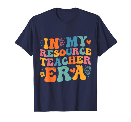 Groovy In My Resource Teacher Era Funny Men Women T-Shirt