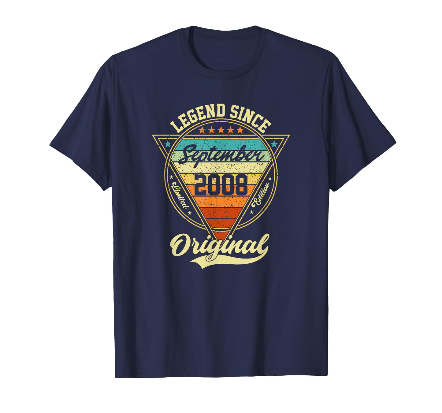 Vintage 17th Birthday Legend Since September 2008 T-Shirt